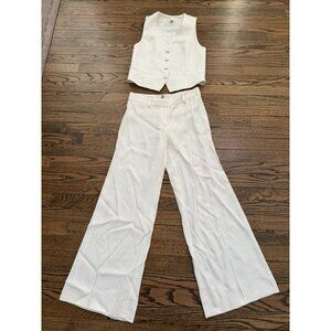 DMN Paris 2 Piece Suit Vest and Pants Size XS 34
